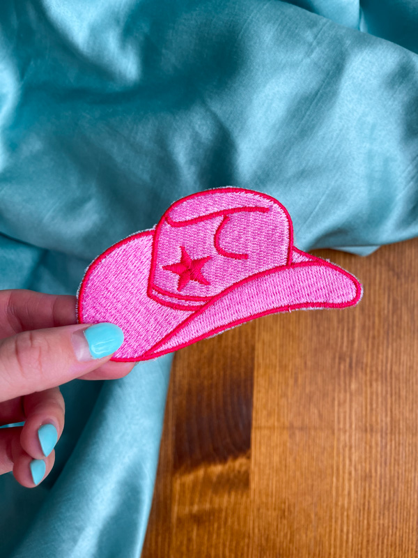 Pink Cowgirl Hat Patch