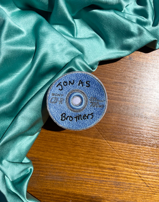 Jonas Brother's CD iron on patch