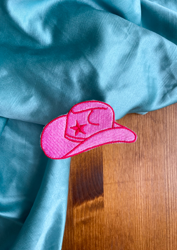 Pink Cowgirl Hat Patch