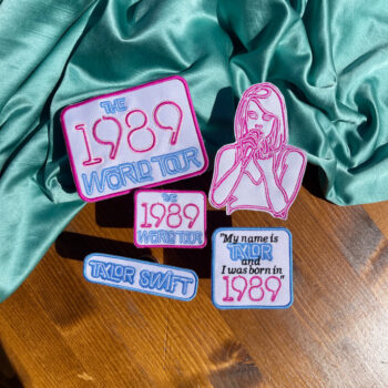 Large the 1989 world tour sign neon taylor swift outline patch Small 1989 world tour sign My name is taylor and i was born in 1989 taylor's version patch eras tour patches