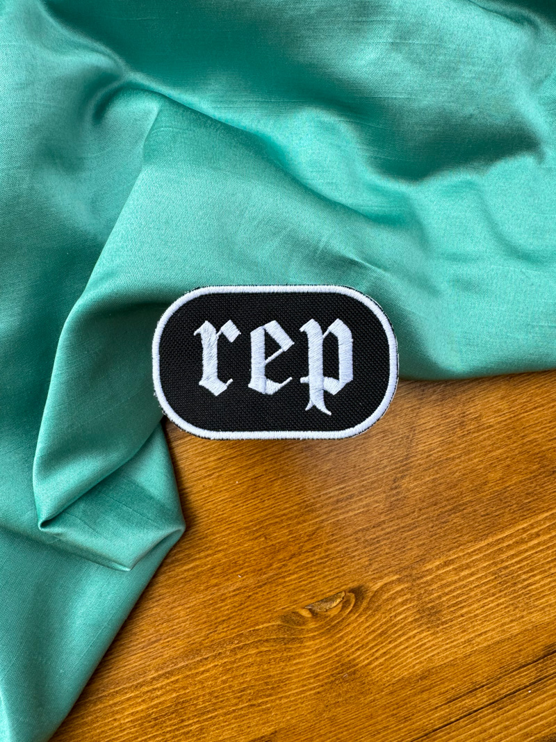 rep oval patch green sequin taylor swift jacket reputation replica patches