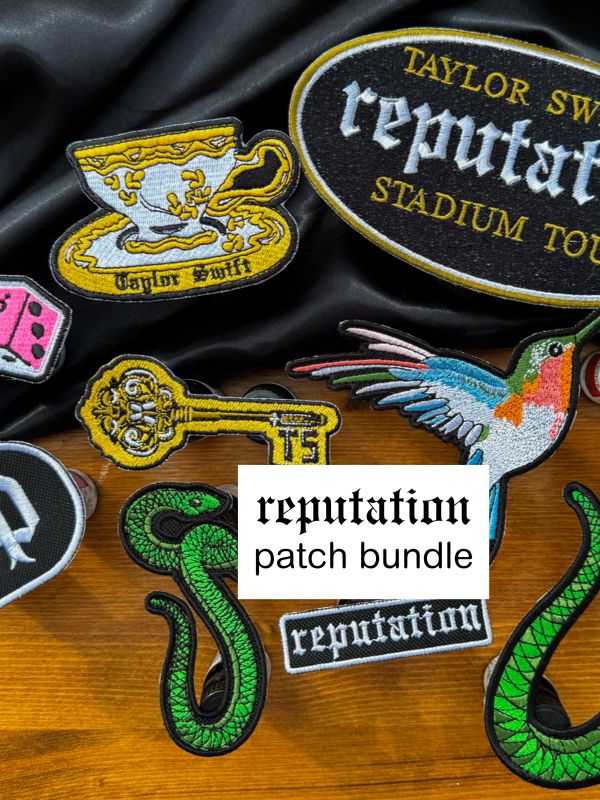 reputation taylor swift taylors version replica green jacket patches