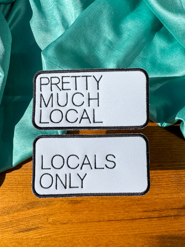 Pretty Much Local | Locals Only Patch | Trucker Hat Patches | Summertime Patches
