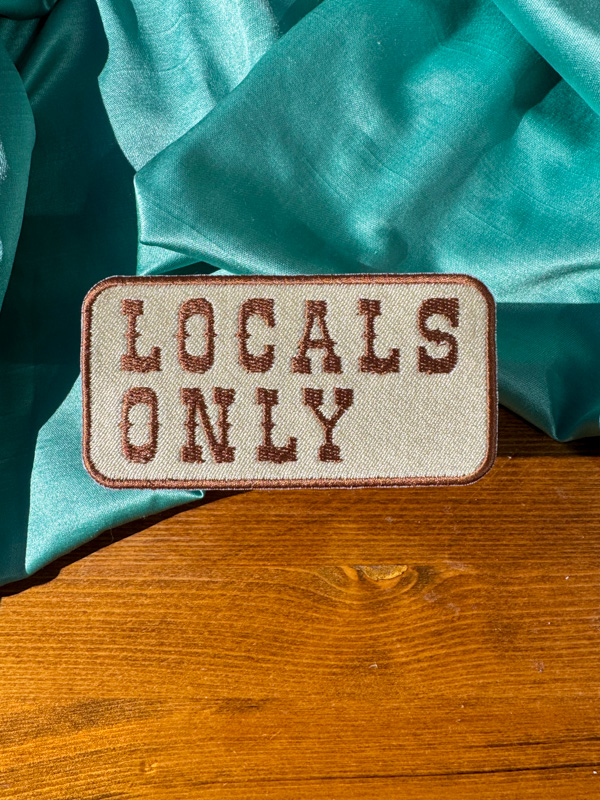 Locals Only Western Patch | Trucker Hat Patches | Summertime Patches