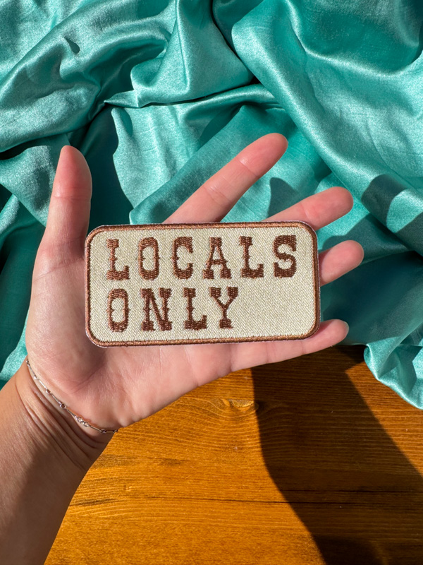 Locals Only Western Patch | Trucker Hat Patches | Summertime Patches