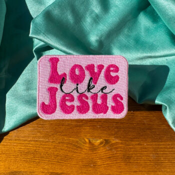 Christian Iron-on Patches | Love Like Jesus Patch |Gift for Her or Him| Christian Gift |Christian Girl Aesthetic