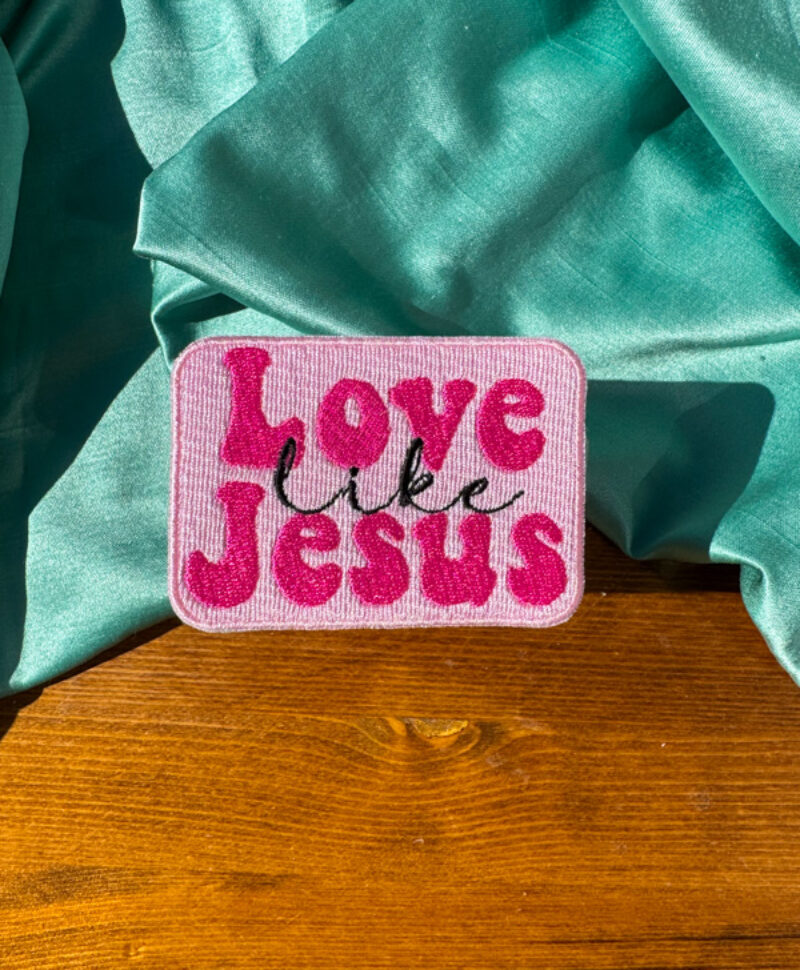 Christian Iron-on Patches | Love Like Jesus Patch |Gift for Her or Him| Christian Gift |Christian Girl Aesthetic