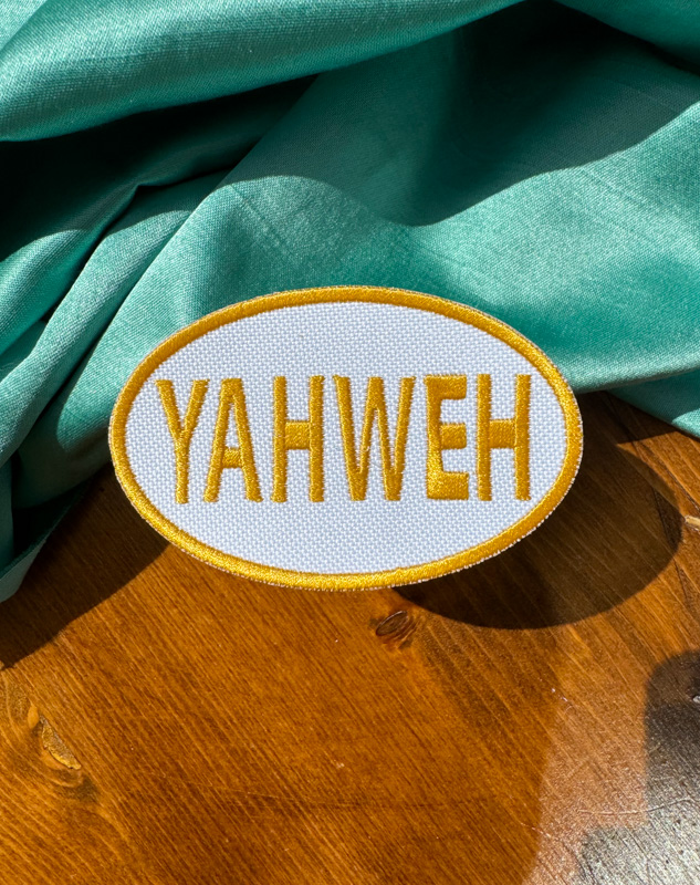Yahweh Iron-on Patches | Custom Color Christian Patch | Love Like Jesus Patch |Gift for Her or Him| Christian Gift |Christian Girl Aesthetic