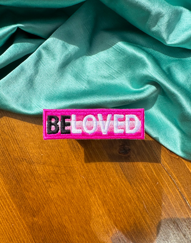 Beloved Iron-on Patches | Pink Christian Patch | Love Like Jesus Patch |Gift for Her or Him| Christian Gift |Christian Girl Aesthetic