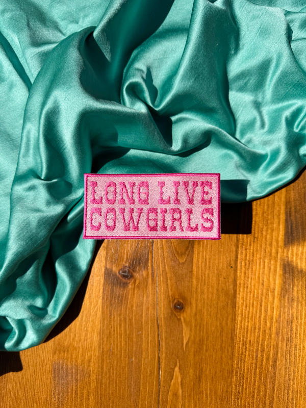 Long Live Cowgirls Western Patch | Trucker Hat Patches | Summertime Patches | Trendy Aesthetic Patches | Patches for Hat Bar |Custom Patches