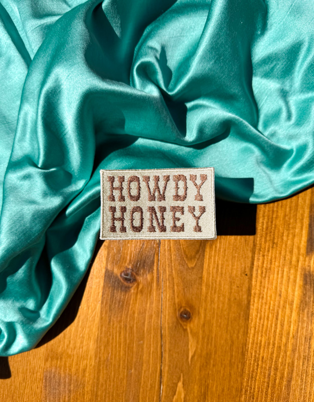Howdy Honey Western Patch | Trucker Hat Patches | Summertime Patches | Trendy Aesthetic Patches | Patches for Hat Bar | Custom Patches