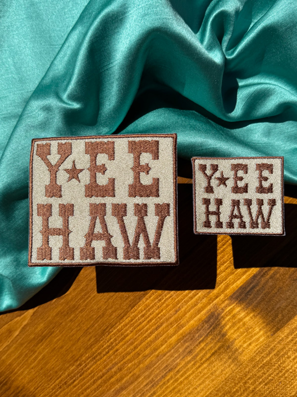 Yee haw Western Patch | Trucker Hat Patches | Summertime Patches | Trendy Aesthetic Patches | Patches for Hat Bar |Custom Patches