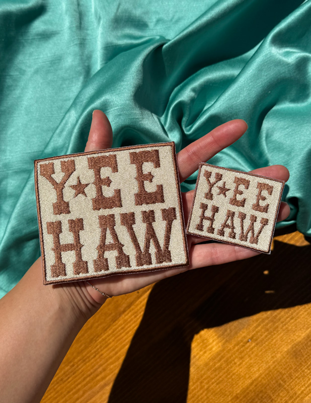 Yee haw Western Patch | Trucker Hat Patches | Summertime Patches | Trendy Aesthetic Patches | Patches for Hat Bar |Custom Patches
