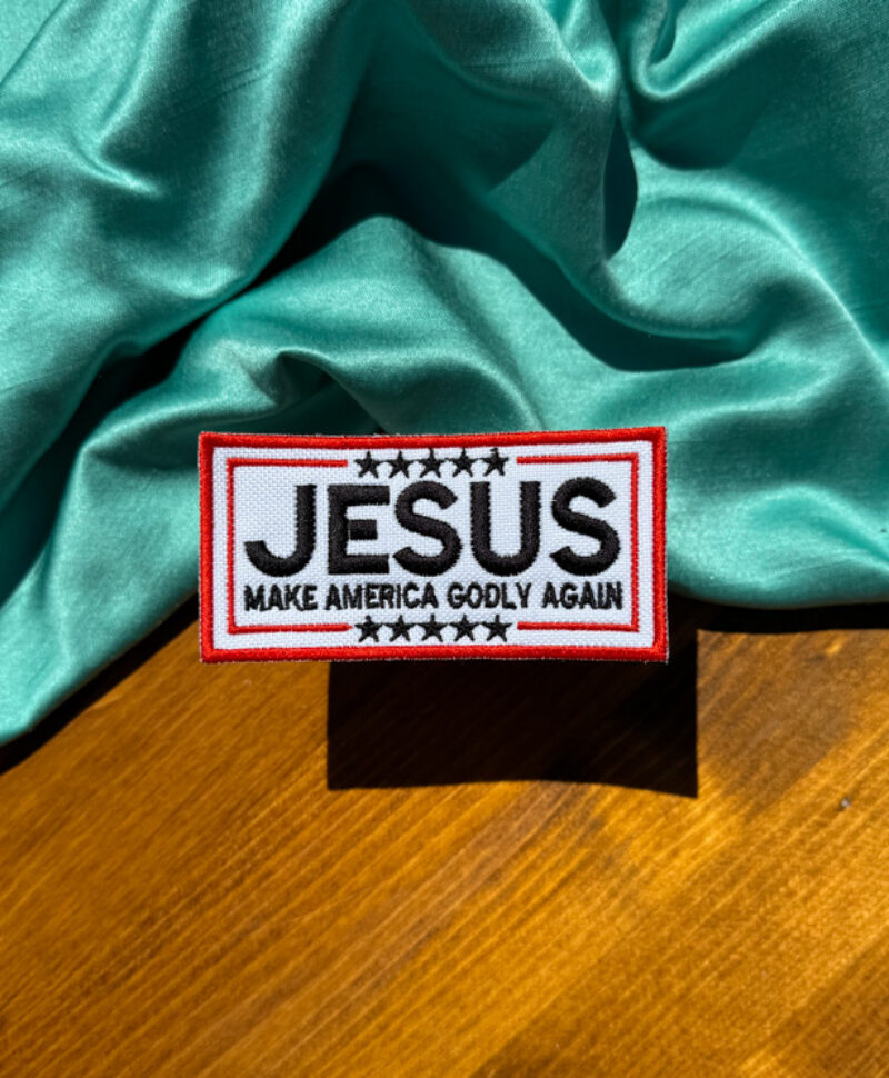Christian Iron-on Patches | Jesus Make America Godly Again Patch |Gift for Her or Him| Christian Gift | Christian Girl Aesthetic