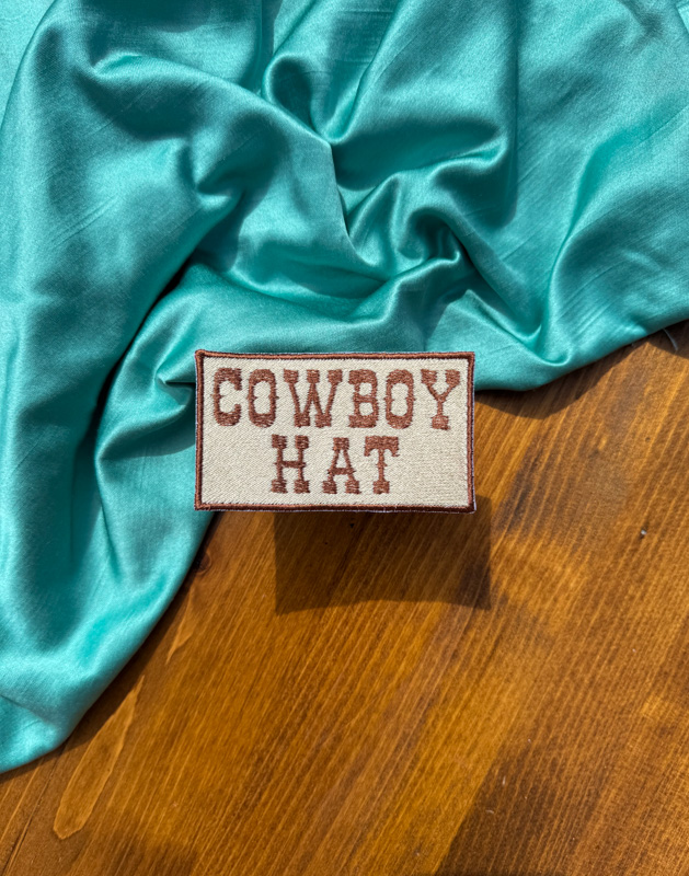 Cowboy Hat Western Patch | Trucker Hat Patches | Summertime Patches | Trendy Aesthetic Patches | Patches for Hat Bar |Custom Patches