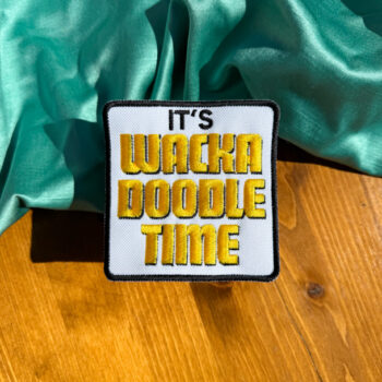 It's Wackadoodle Time Large Iron-On Patch | Summer-themed Patch | Funny Patch | Trendy Patches | Summer Patch | Patch for Jacket, Backpack
