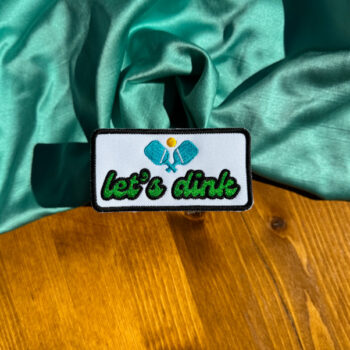Let's Dink Iron-On Patch | Summer-themed Patch | Trucker Hat Bar Patches | Trendy Patches | Men's Summer Patch | Pickleball Patches