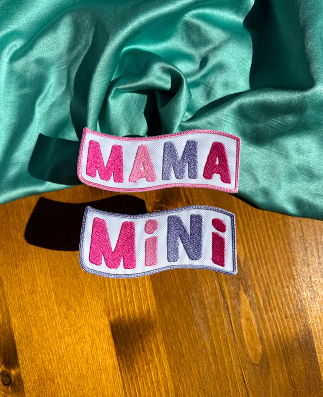 Mama & Mini Patch Bundle | Trucker Hat Patches | Summertime Patches | Gift for Mom | Iron-On Patch |Trendy Patches|Women's Patch|Child Patch