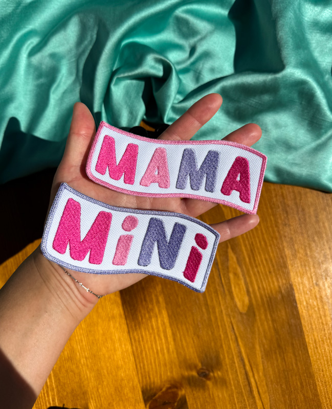 Mama & Mini Patch Bundle | Trucker Hat Patches | Summertime Patches | Gift for Mom | Iron-On Patch |Trendy Patches|Women's Patch|Child Patch