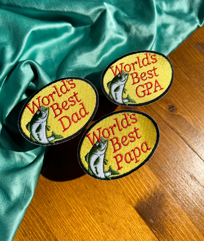 World's Best Dad, Papa, GPA Iron-on Patch | Trucker Hat Patches | Summertime Patches | Gift for Him |Trendy Patches|Dad Patches|Father's Day
