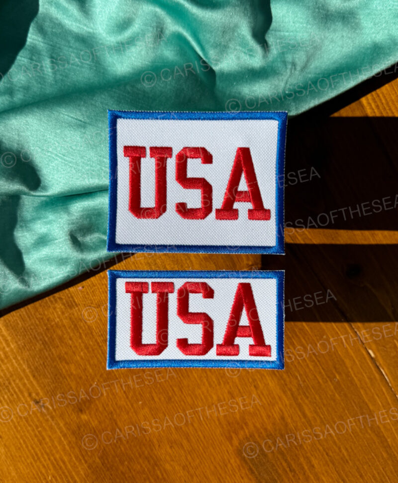usa retro iron on patch