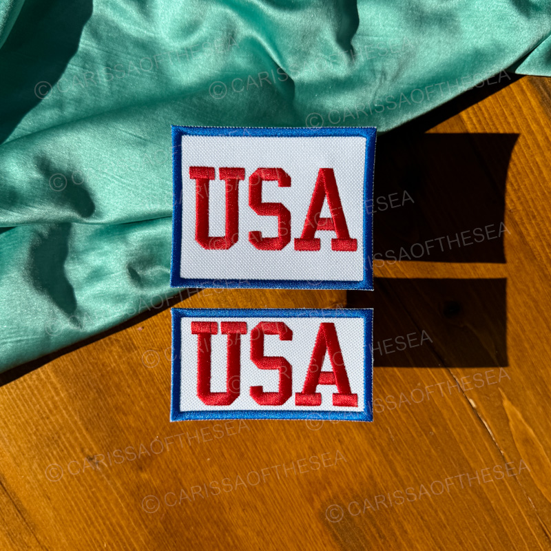 usa retro iron on patch
