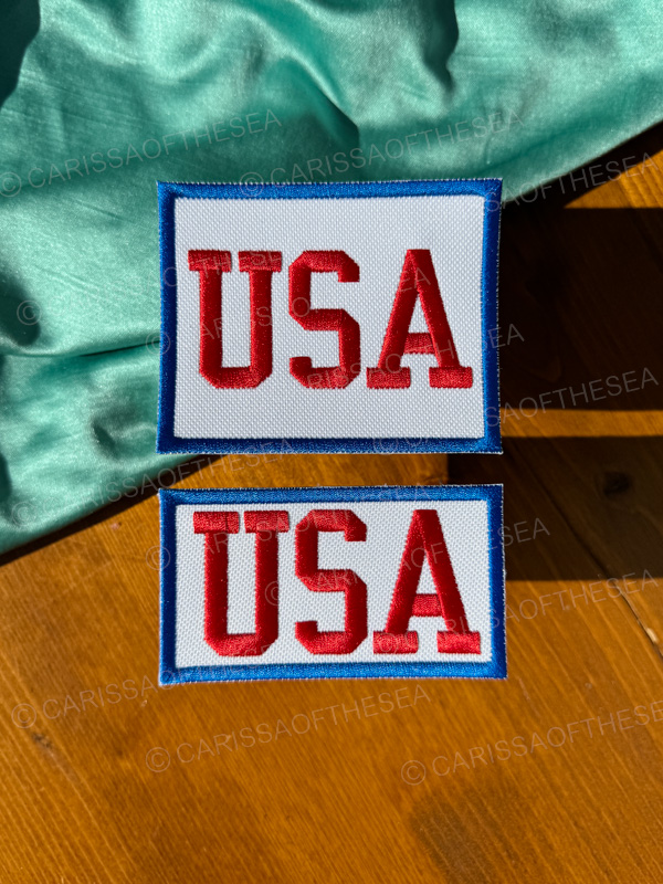 usa retro iron on patch