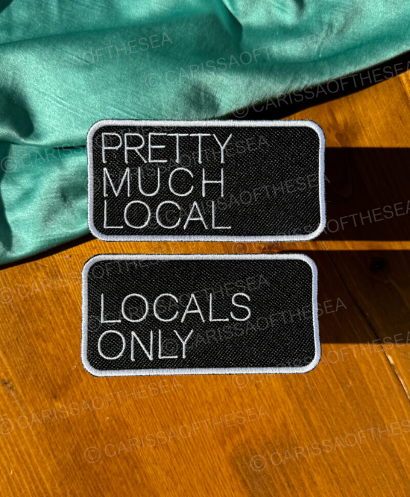 pretty much local locals only iron on patch