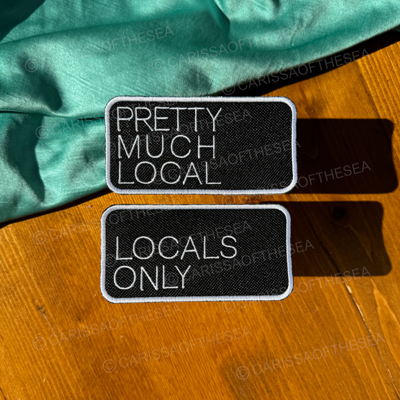 pretty much local locals only iron on patch
