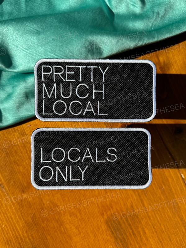 pretty much local locals only iron on patch