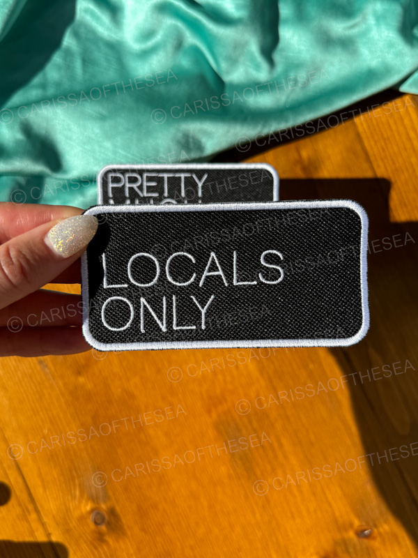 pretty much local locals only iron on patch