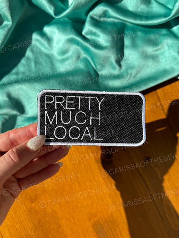 pretty much local locals only iron on patch
