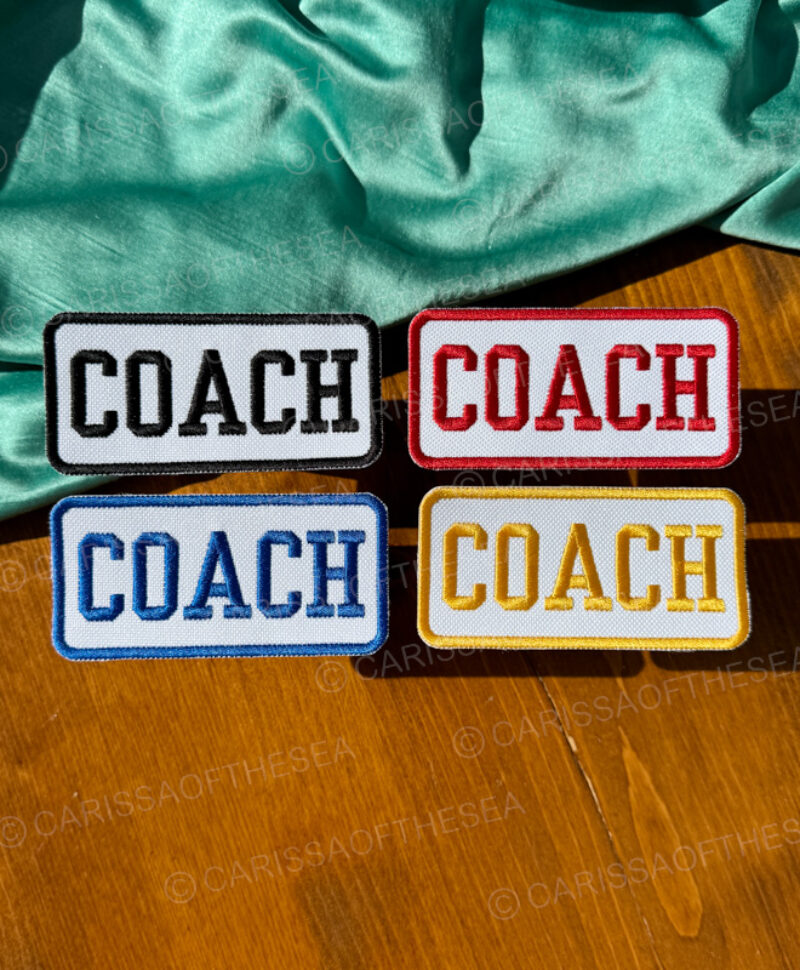 custom color coach patch