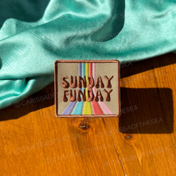 sunday funday iron on patches