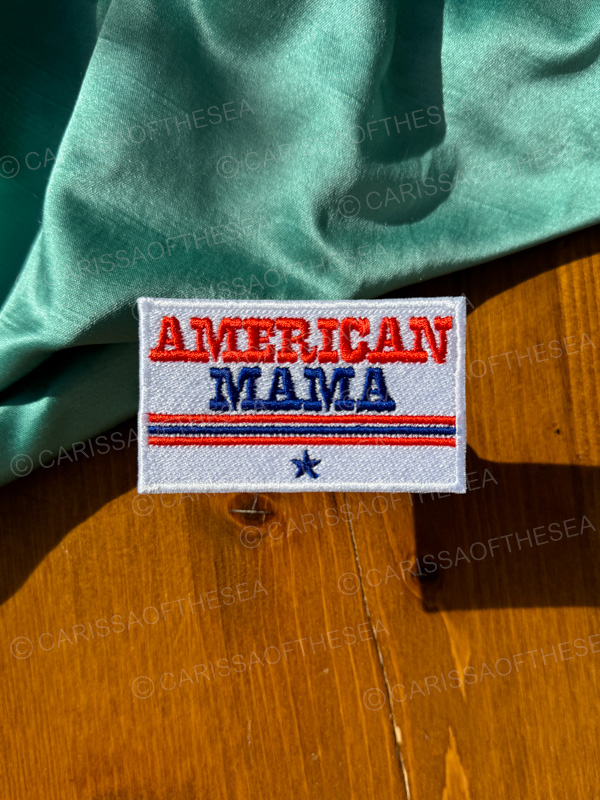 american mama iron on patch