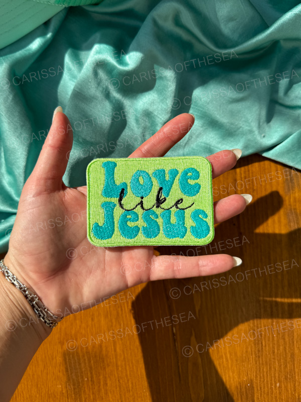 green love like jesus patch