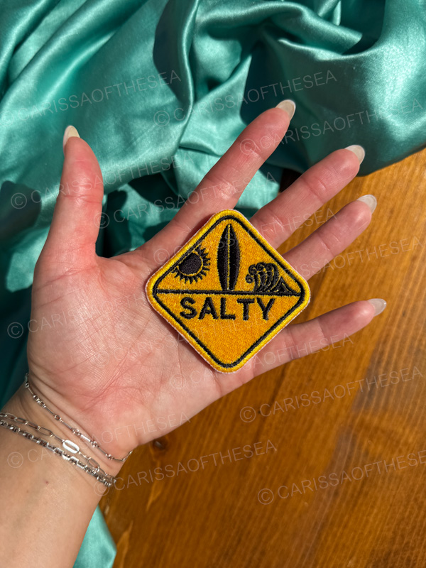 salty yield iron on patch