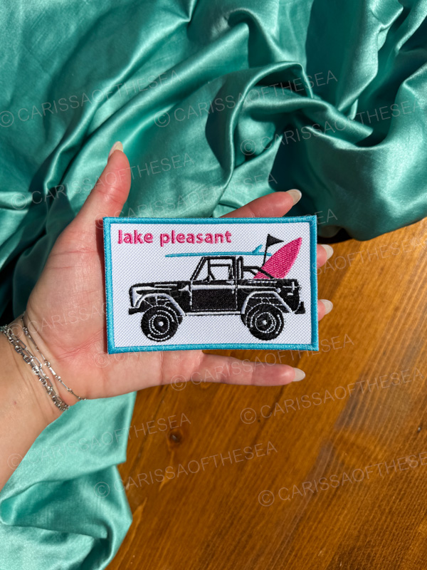custom name bronco surfboard iron on patch