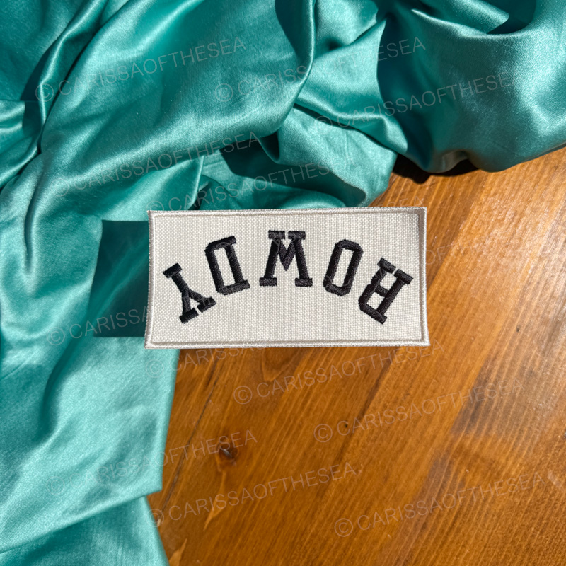 Rowdy Upside Down Oversized Patch