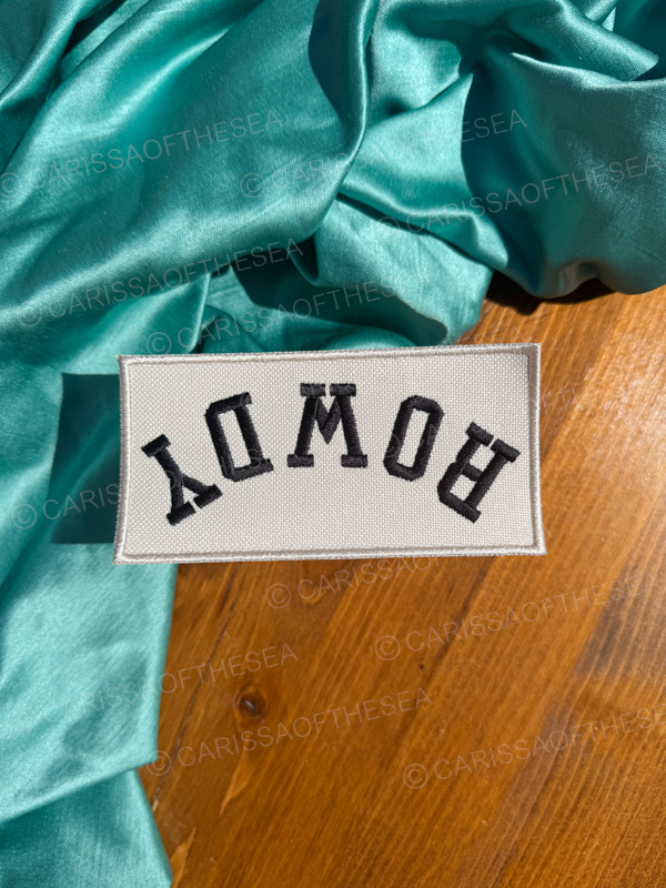 Rowdy Upside Down Oversized Patch