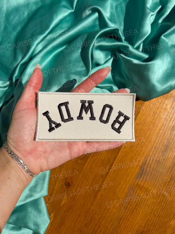 Rowdy Upside Down Oversized Patch