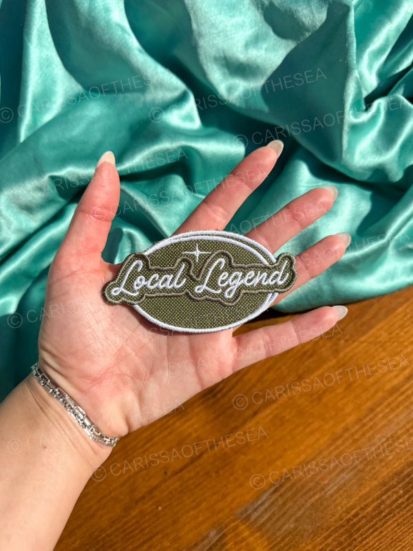 local legend iron on patch