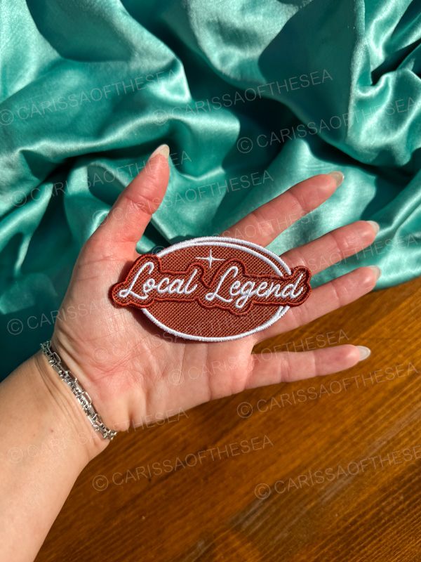 local legend iron on patch