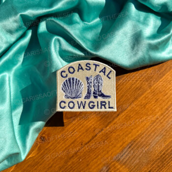 coastal cowgirl iron on patch