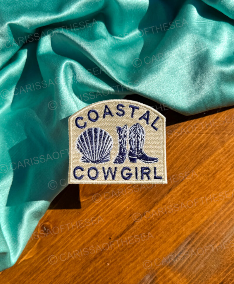 coastal cowgirl iron on patch