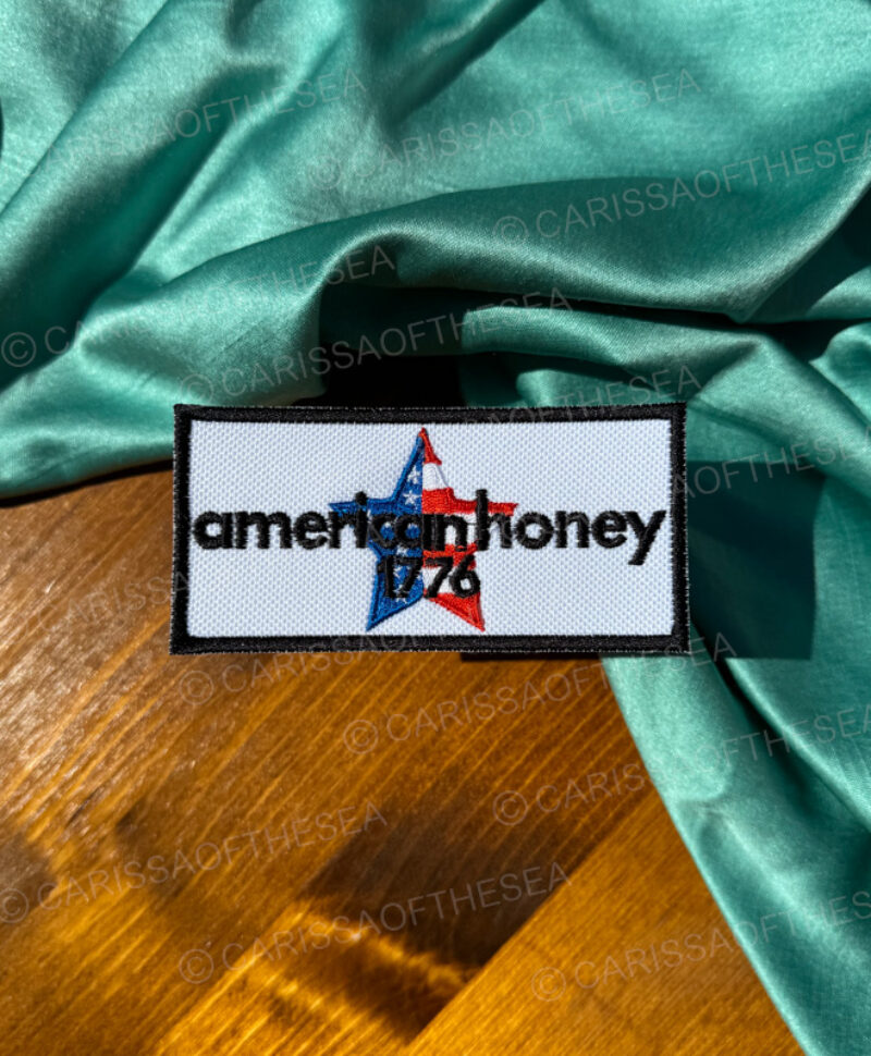 american honey iron on patch