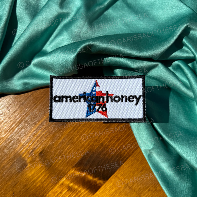 american honey iron on patch