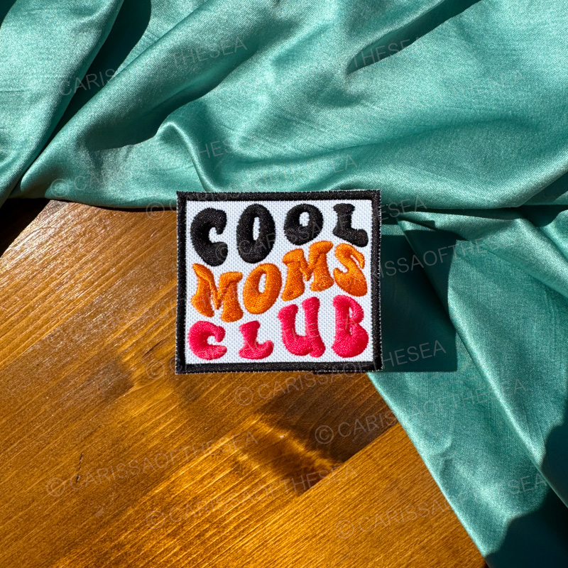 cool moms club iron on patch