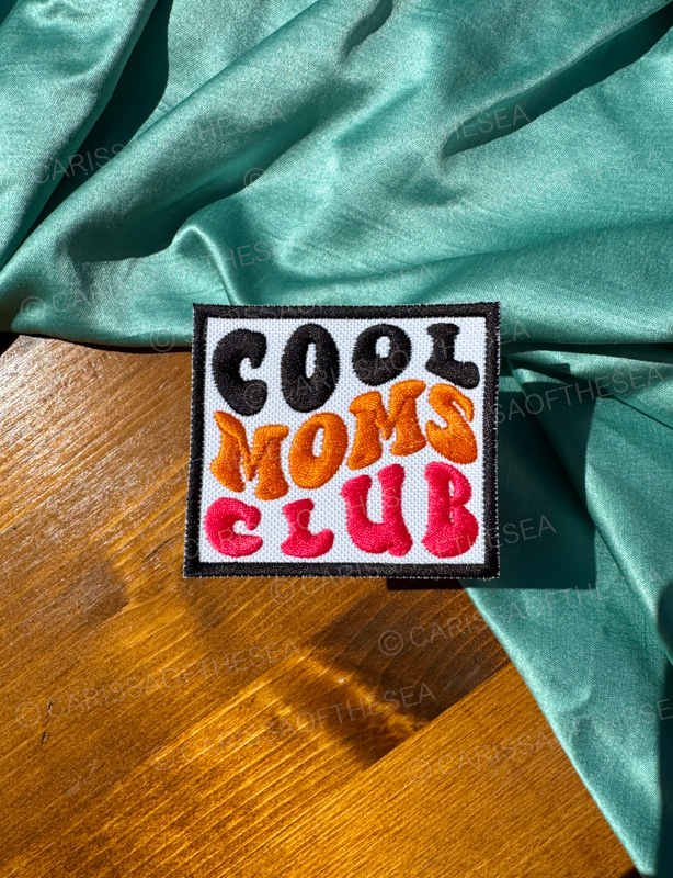 cool moms club iron on patch