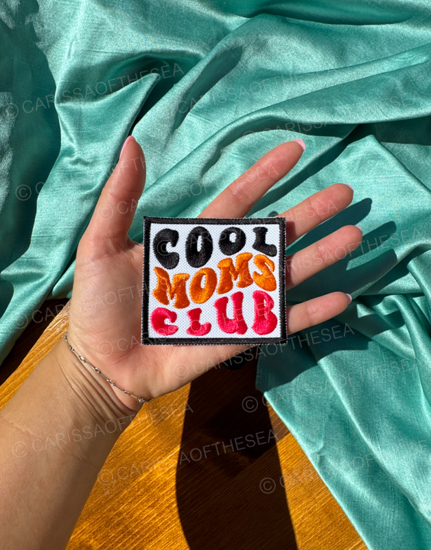 cool moms club iron on patch